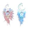 Ramadans Glowing In Dark Beads Star Moon Feathered Tassels Dreamcatchers Windchimes for Home Decors Hanging Ornament