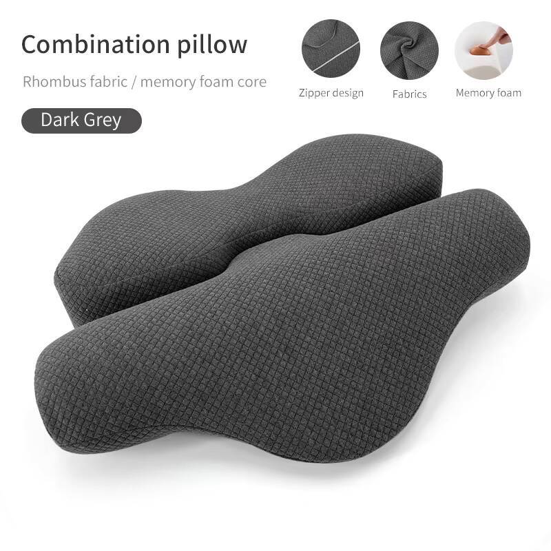 Neck Pain Relief Sleep Cervical Bed Memory Foam Pillow Memory Foam Pillow for Side Sleepers Ergonomic Orthopedic Bed Relief