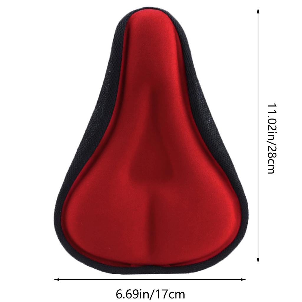 3D Soft Bicycle Seat Cover Thickened Widened Bike Saddles Lightweight Black Bike Replacement Seat Suitable for Women and Men