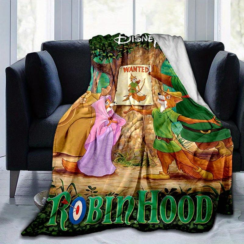 1 Stück, Disney Robin Hood Steckbrief Decke, Heimdekoration, Sofabezug, Outdoor-Decke, Geschenk