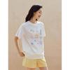 INMAN Women's Casual Floral Print Cooling Short Sleeve T-Shirt