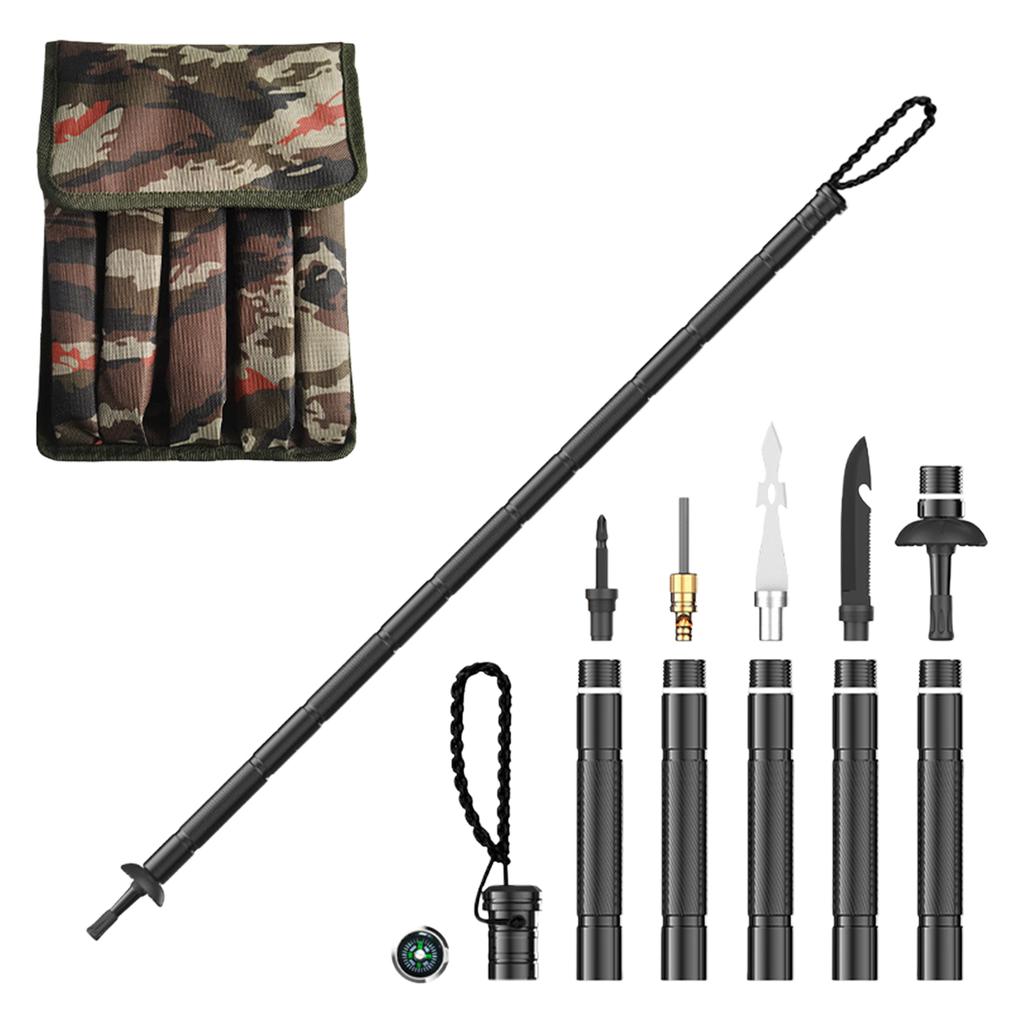 Hiking Trekking Pole Walking Stick Hiking Staff & Trekking Pole - Lightweight Aluminum Gear For Outdoor Adventures, Camping, Hunting 5ml