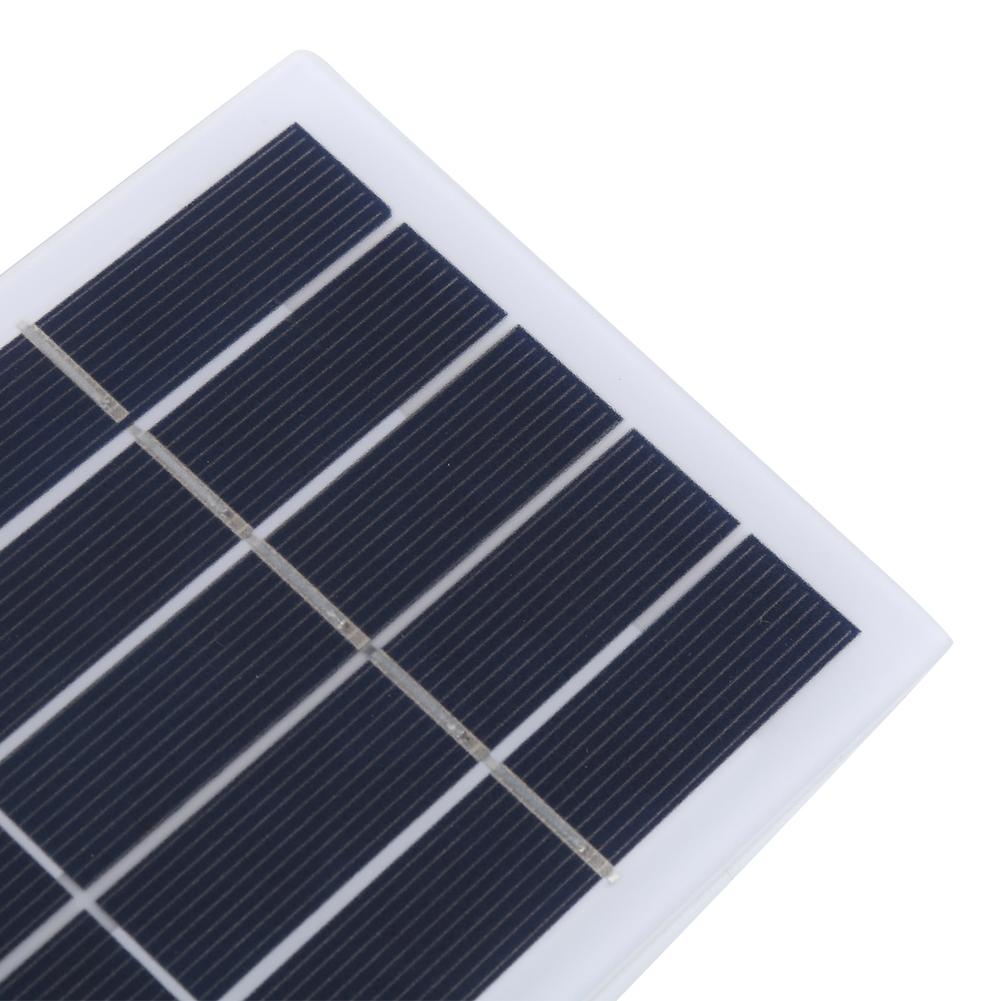 2W 5V Polysilicon Solar Power Battery Panel with DC Interface Charging for 3.7V Battery Outdoor Garden Lamp