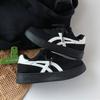 Black Platform German Training Shoes Women's Spring New 2026 Popular Versatile Sports and Leisure Shoes Retro Board Shoes Small Black Shoes