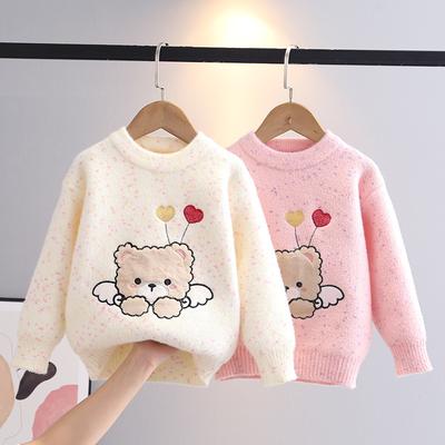 Maglione per ragazze Cartone animato Autunno Inverno Bambini Maglione Top Bambini Girocollo Manica lunga Pullover Maglia Camicia