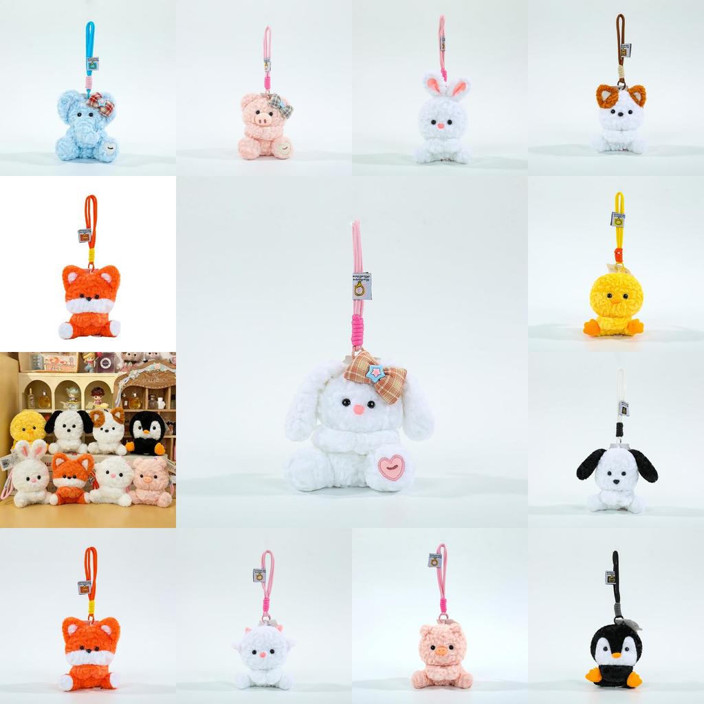 Cute Rabbit Sheep Penguin Plush Keychain With Pp Cotton Filling For Kids And Teens