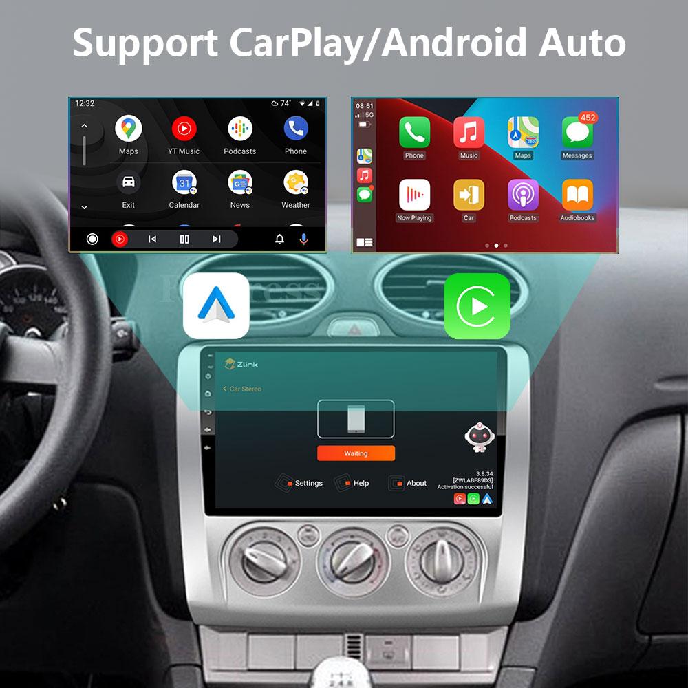 Carplay 4G 2din Android 13 Car Radio for Ford Focus Exi AT 2004-2011 Auto Multimedia Video Player Autoradio Audio Navigation GPS