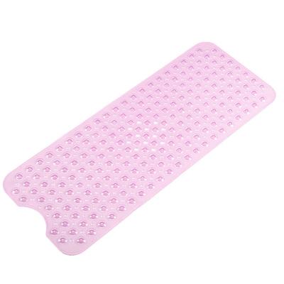 Bathroom Shower Mat 40x100cm PVC Skid Resistant Long Strip Shower Mats with Suction Cups for Home