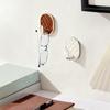 Adhesive Bathroom Hooks Waterproof Rhombus Design Hook Wall Mounted Hanger Hooks