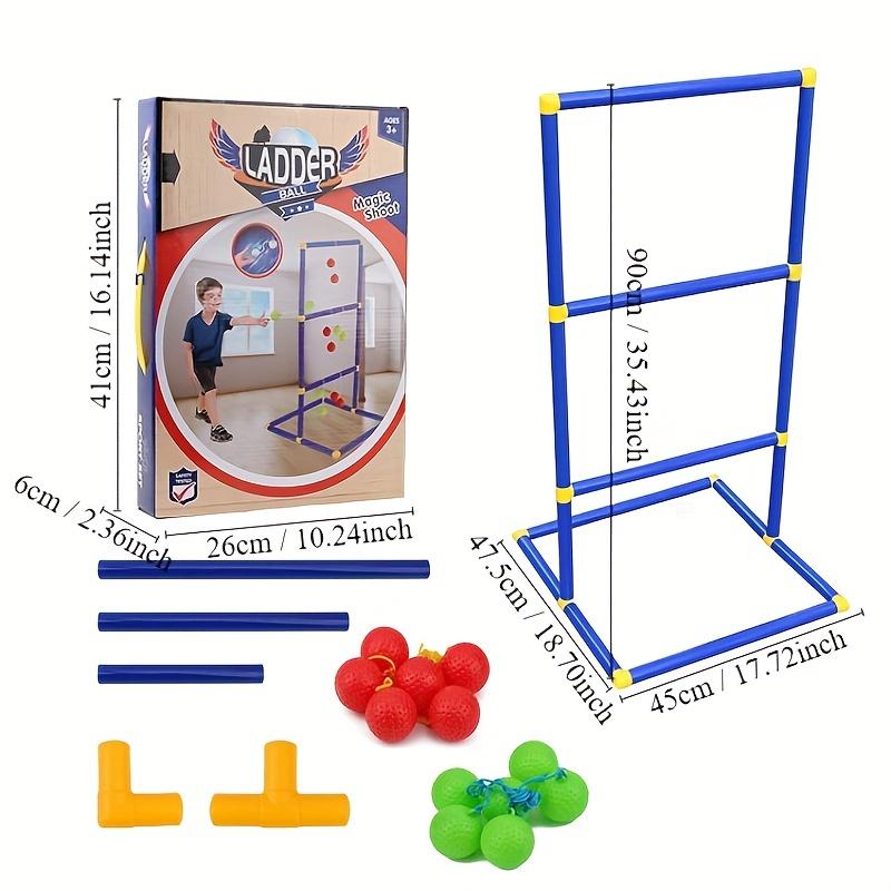 

Ladder Toss Outdoor Game Set with Balls Ladder Ball Toss Game Family Sports Toy for Outdoor Backyard Lawn Gift for Boys Girls