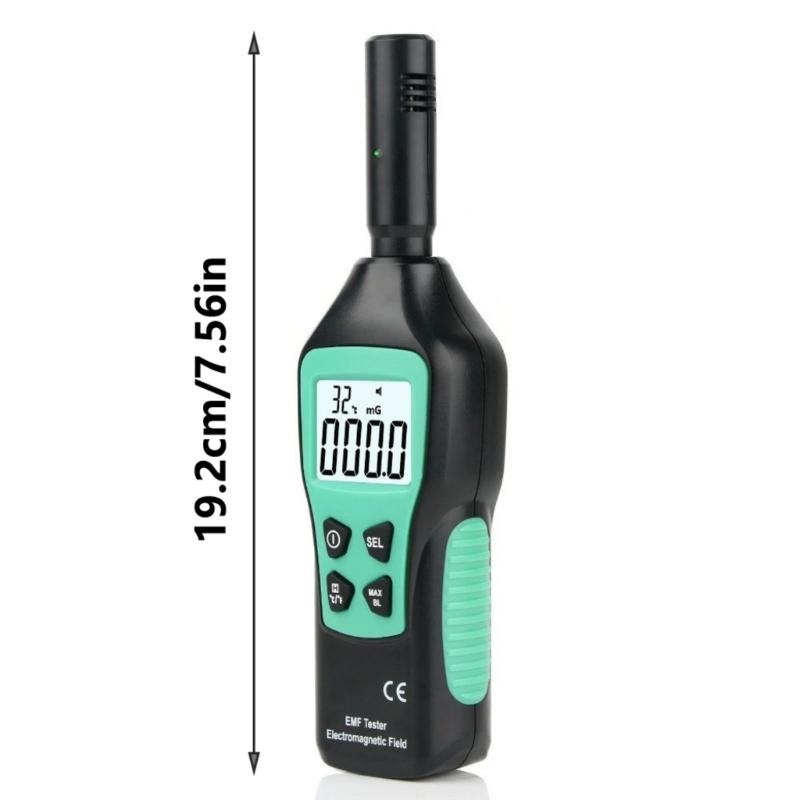 Radiation Monitor Tester with Alarm Temperature Measurement Radio Frequency Detector Electromagnetic Radiation Detector