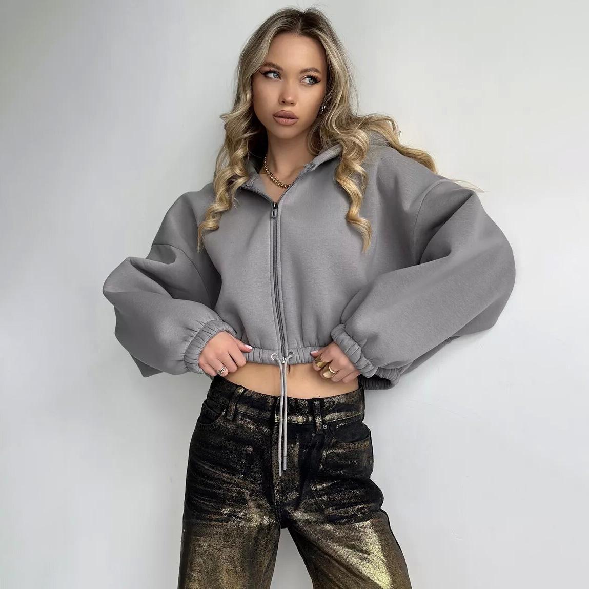 Женские свободные свитера с длинным рукавом и V-образным вырезом женские топы однотонные толстовки XL серый 2898₽