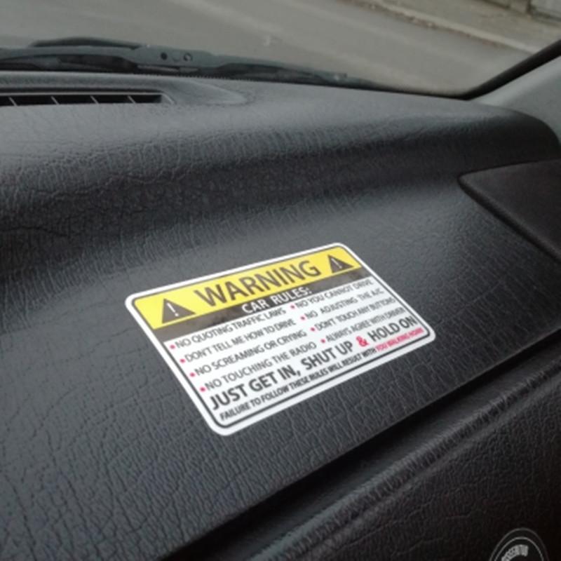 Car Stickers Car Safety Warning Rules Decal