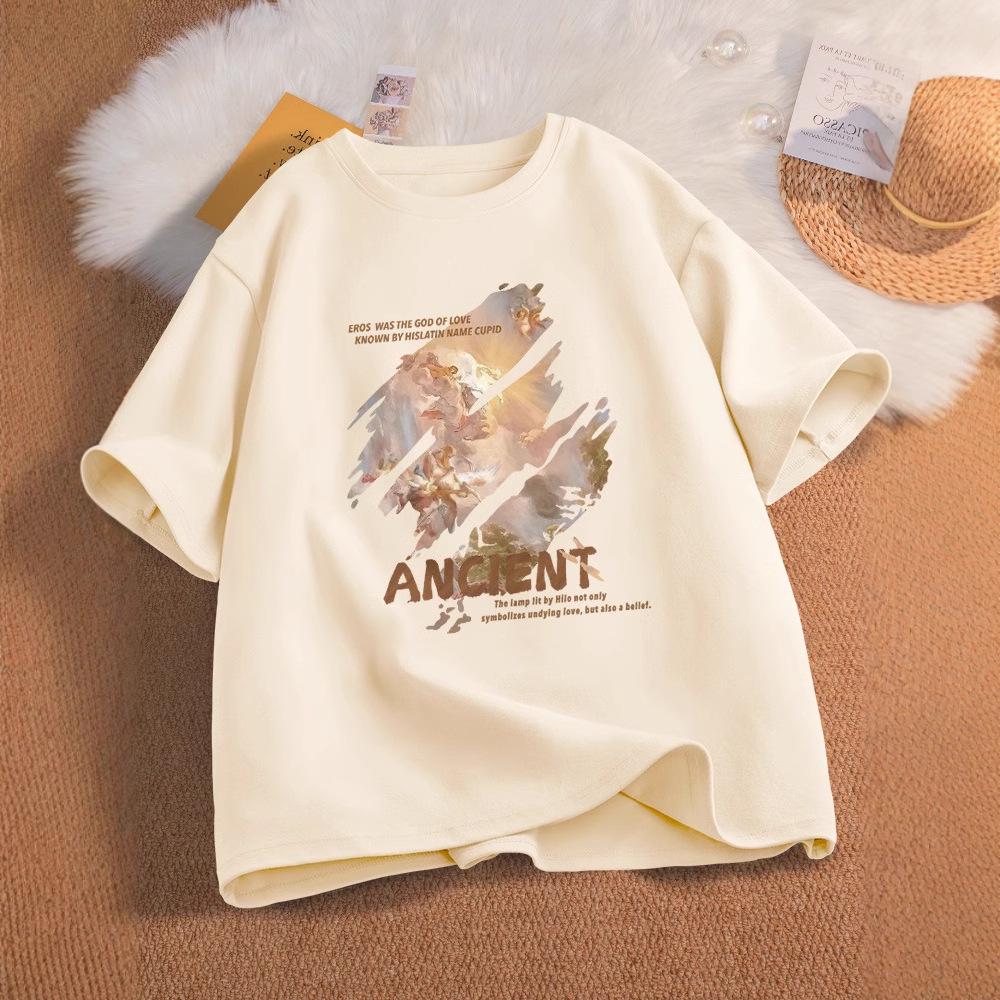 

2025 Women s Pure Cotton Short Sleeve T-shirt - New Loose Summer Style 3XL