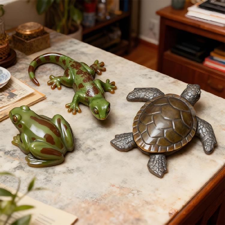 Silicone Animal Mold Desktop Cartoon Animal Resin Figurines Craft with Easy Demolding Home Creative Projects