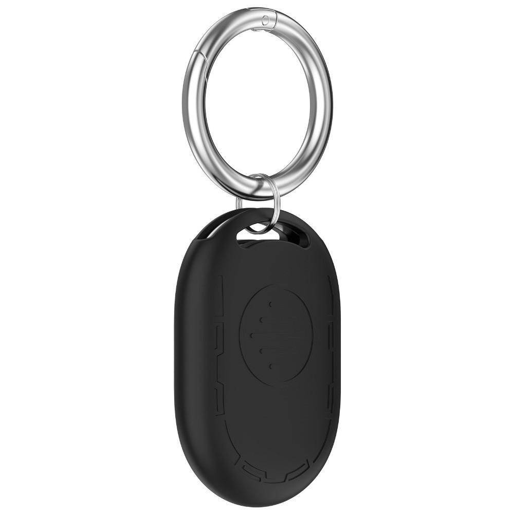 

Silicone Protective Case Keychain Locator Holder Shell for Xiaomi Tag Tracker Accessories чёрный