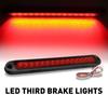 Car LED Third 3RD Brake Lights Bar Ultra-Thin Rear Parking Signal Lamp Truck High Mount Stop Warning Light Universal 24V 12V RedBack Up Lights 1