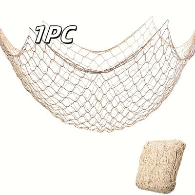 1 pièce de décoration de filet de pêche hawaïen - Décoration sur le thème de l'océan et de la plage, Convient pour la fête d'anniversaire Pirate Sirène, Décoration intérieure et extérieure pour la maison