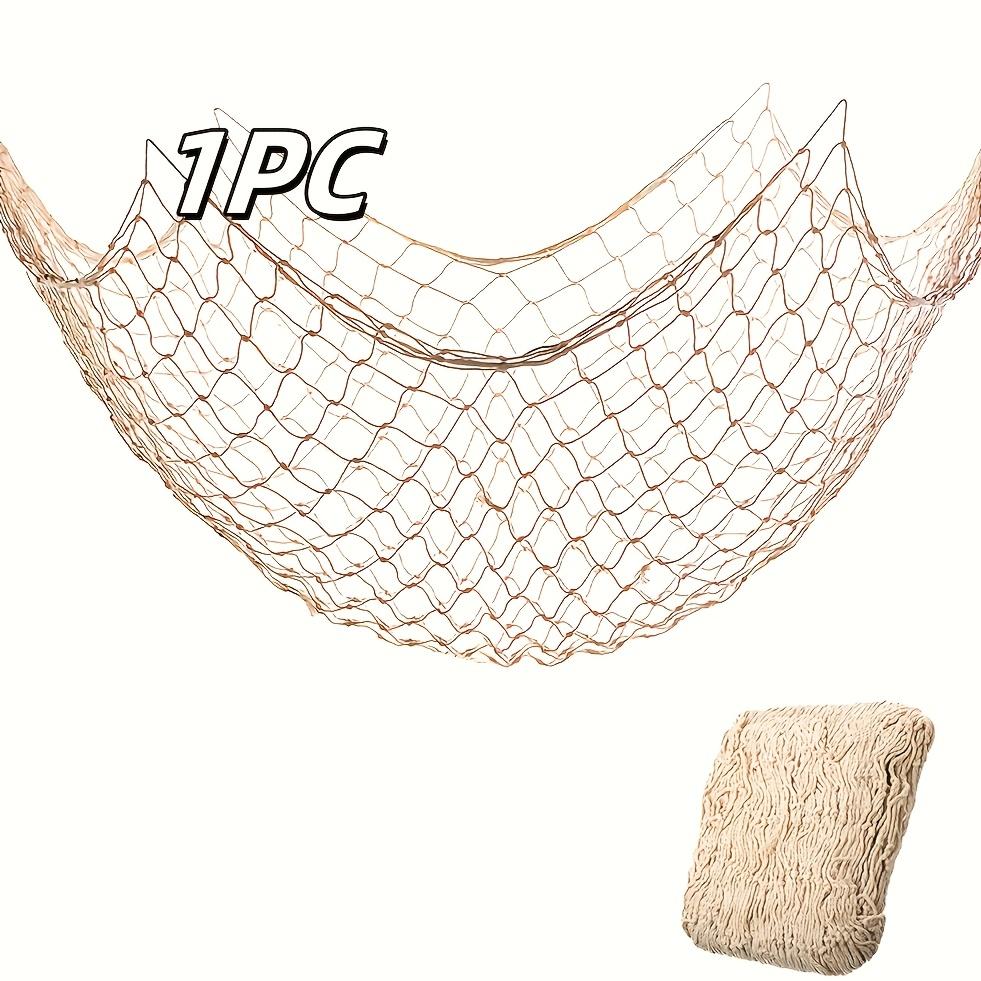 

1Pc Hawaiian Fishing Net Decoration - Ocean Beach Theme Decoration, Suitable For Pirate Mermaid Birthday Party Indoor And Outdoor Home Decoration 1Pc