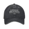Lehman Brothers Oddělení řízení rizik 2008 Bavlněné baseballové čepice Ležérní Retro Snapback Klobouky Unisex