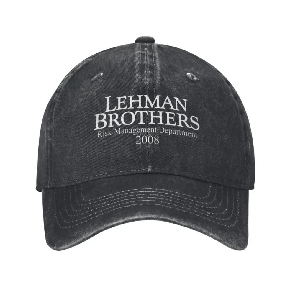 Lehman Brothers Oddělení řízení rizik 2008 Bavlněné baseballové čepice Ležérní Retro Snapback Klobouky Unisex