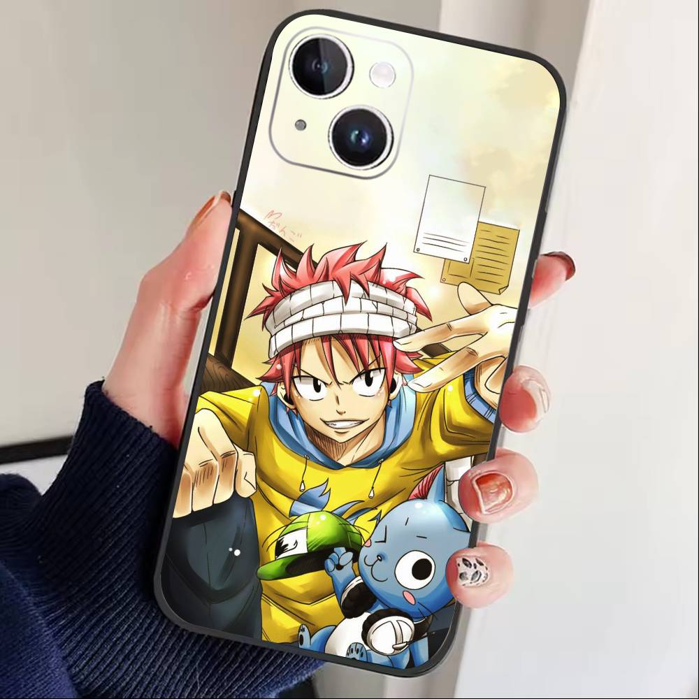 ANIME S-FAIRY TAIL Phone Case For iPhone17,16,15,14,13,12 Plus,Max Soft Silicone Black Cover