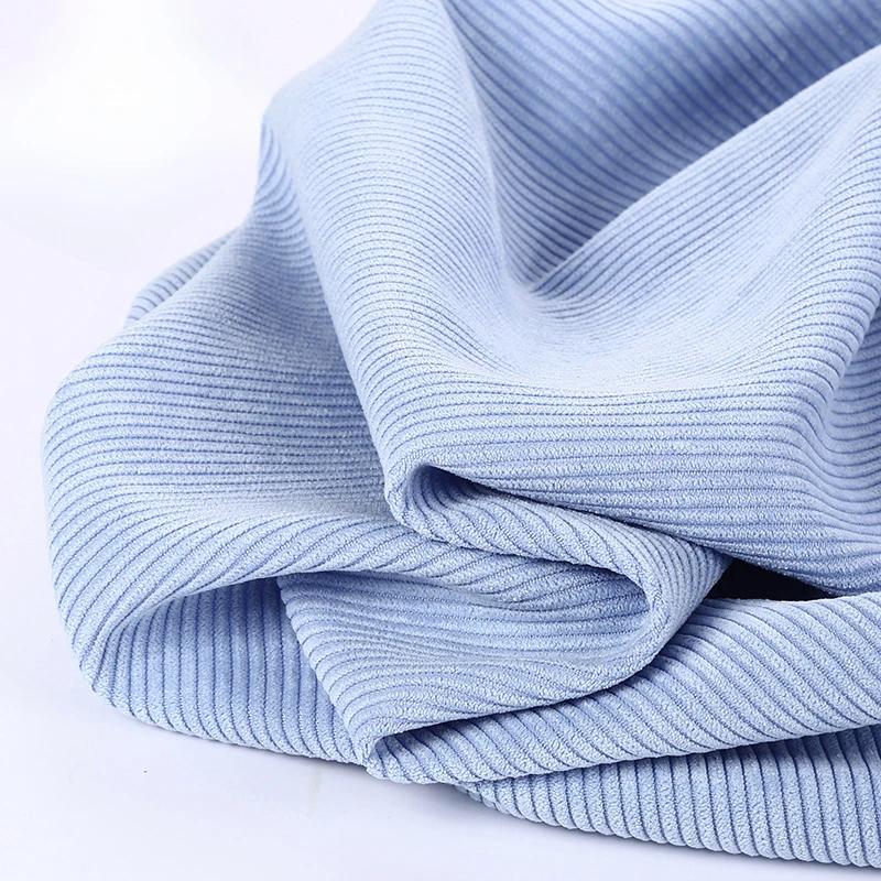 8 Strips Polyester Sand Wash Cotton Corduroy Cloth Non-elastic Cotton Fabric for Men and Women Coat Cloth Head