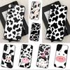 Cartoon Print Cow Cute For Samsung Galaxy A53,31,52,72,41,22,73,32,71,Note,J7,8,9,5G Soft Black Silicone Phone Case