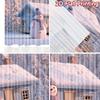 2 Stück, 2D-FLACHDRUCK Vorhänge (Ohne Stange) Schneeparadies Weihnachts-Festival Schicker Druck Vorhänge Maschinenwaschbarer Stoff