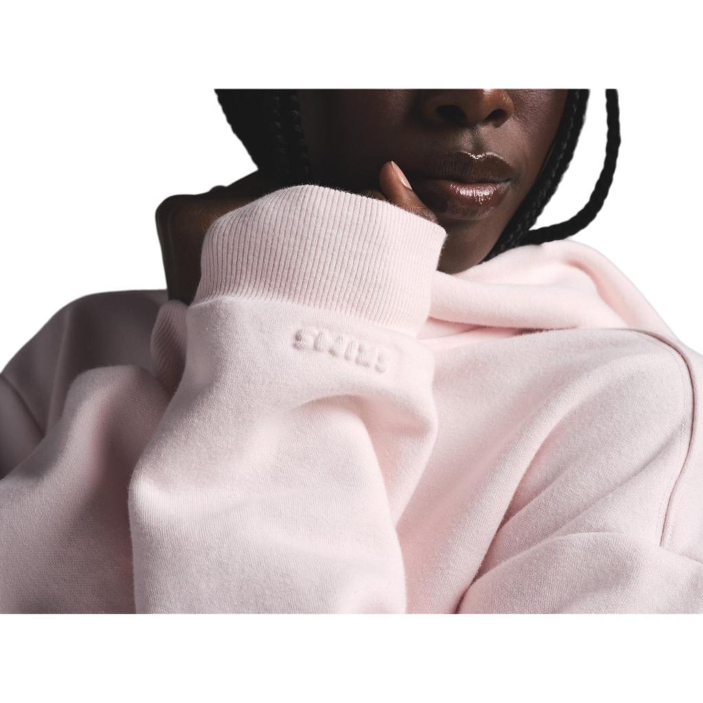 Skims Ss25 Cotton Fleece Classic Zip Up Hoodie Women Hoodies Barely-Pink Light-Pink ZU-ZUP-8366W-BRP