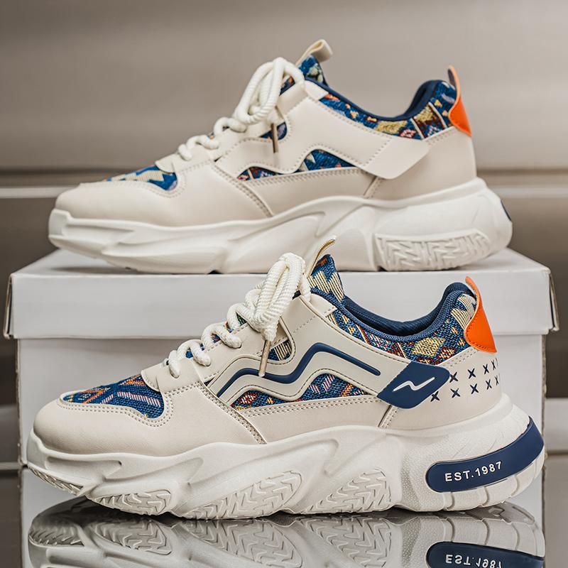 

Тонкий каблук Зимняя мужская обувь Баскетбол Вулканизированная Мужская Белые Тенес Мужские Кроссовки Для Фитнеса Спорт Название бренда Удобные 44 бежевый