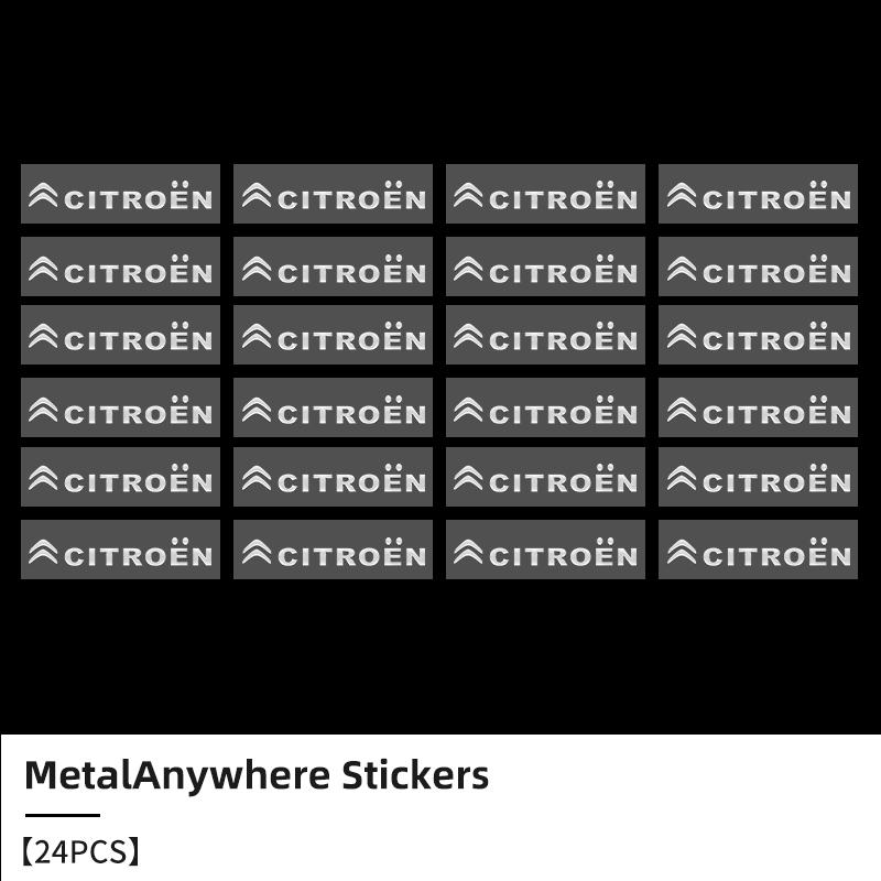 Car Logo Stickers Metal Letter Car Stickers Interior Decoration For Citroen C4 C3 C5 C1 Berlingo Celysee Cactus Picasso Aircross