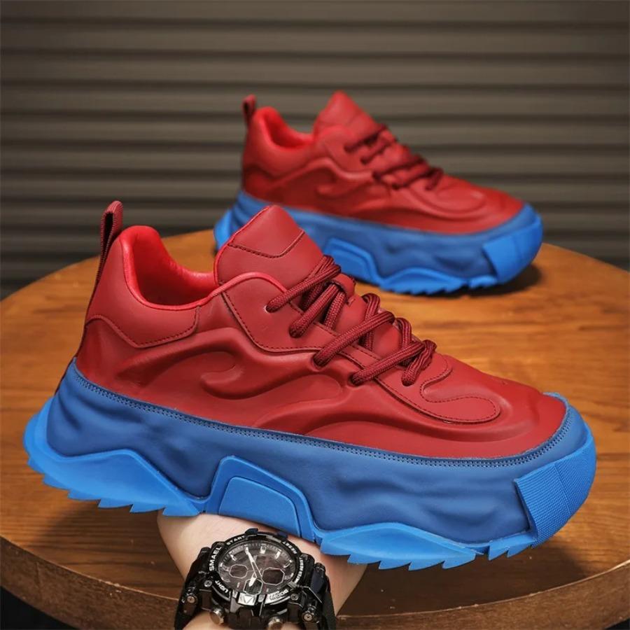 2025 Fashion Men's Shoes Thick Sole Casual Sports Shoes Breathable Increase Non-slip Running Walking Shoes Fashion Men's Shoes