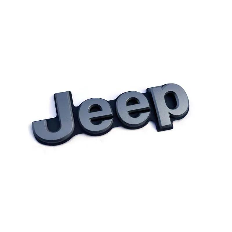 2026 New Car Front Grille Emblem ABS Logo Badge Sticker Styling for Jeep Wrangler JK JL Grand Cherokee Compass Renegade Patriot