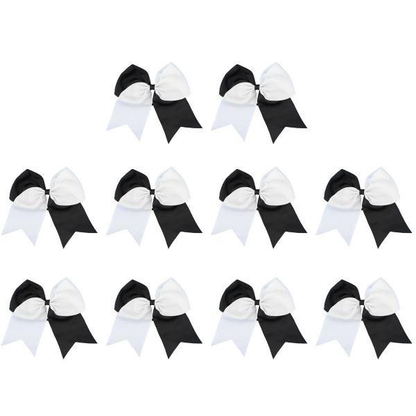 

Банты для волос для чирлидинга ручной работы для девочек-подростков двухцветные большие банты для чирлидинга софтбольная чирлидер старшая школа колледж