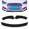 4PCS Front Bumper Lip Kit Spoiler Splitter Fourpart Form for Car Modification Front Bumper  (Glossy Black )