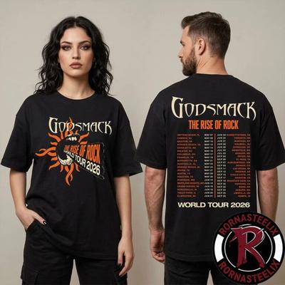 Godsmack The Rise Of Rock Admat ITIN World Tour Merchandise Unisex T Shirt