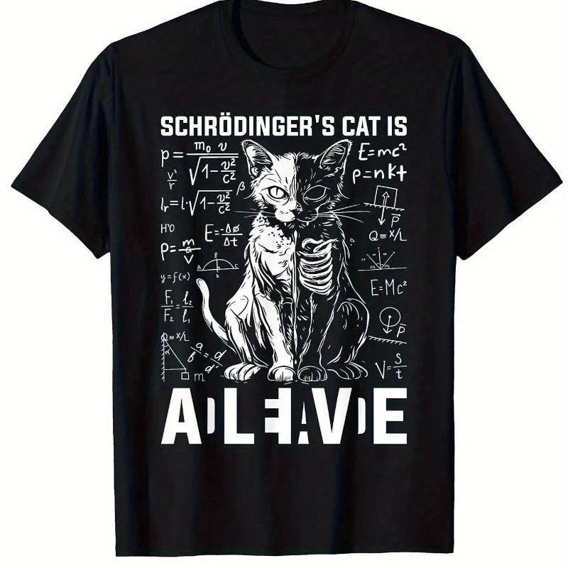 

-Soft And Cozy, Black, Casual And Comfy Design, Ideal for Everyday Use, Travel, And Sports, Cat-Themed Shirt, XL
