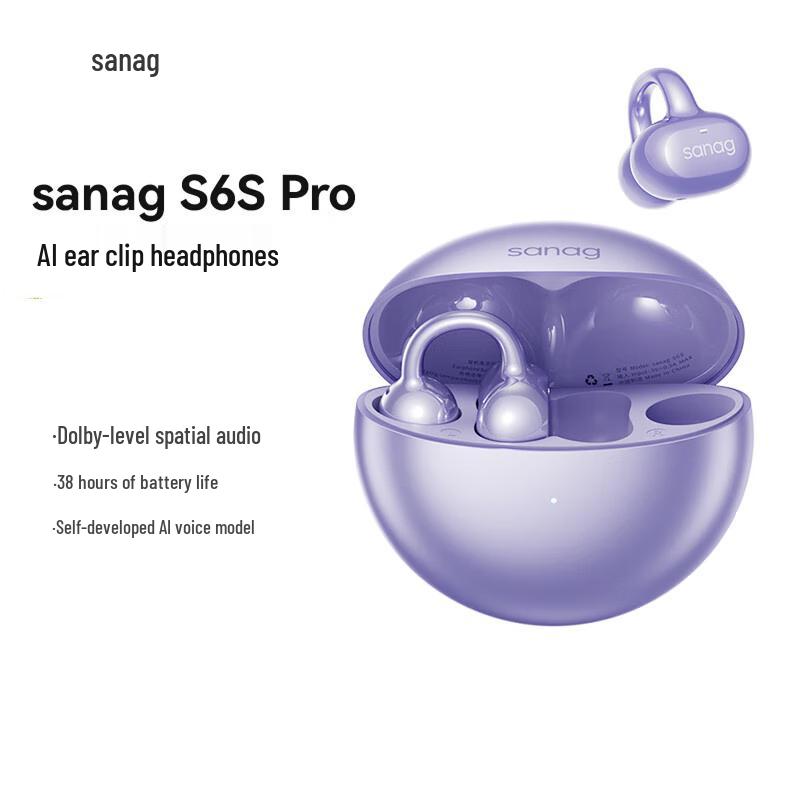 

SANAG S6S Pro Open-Ear Clip-On Bluetooth Earphones