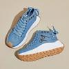 Daddy Shoes Women's Summer Student Sports Thick-soled Increased Casual Shoes Breathable Denim