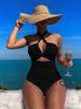 2025 European & American Sexy Tie-up One-piece Swimsuit Bikini