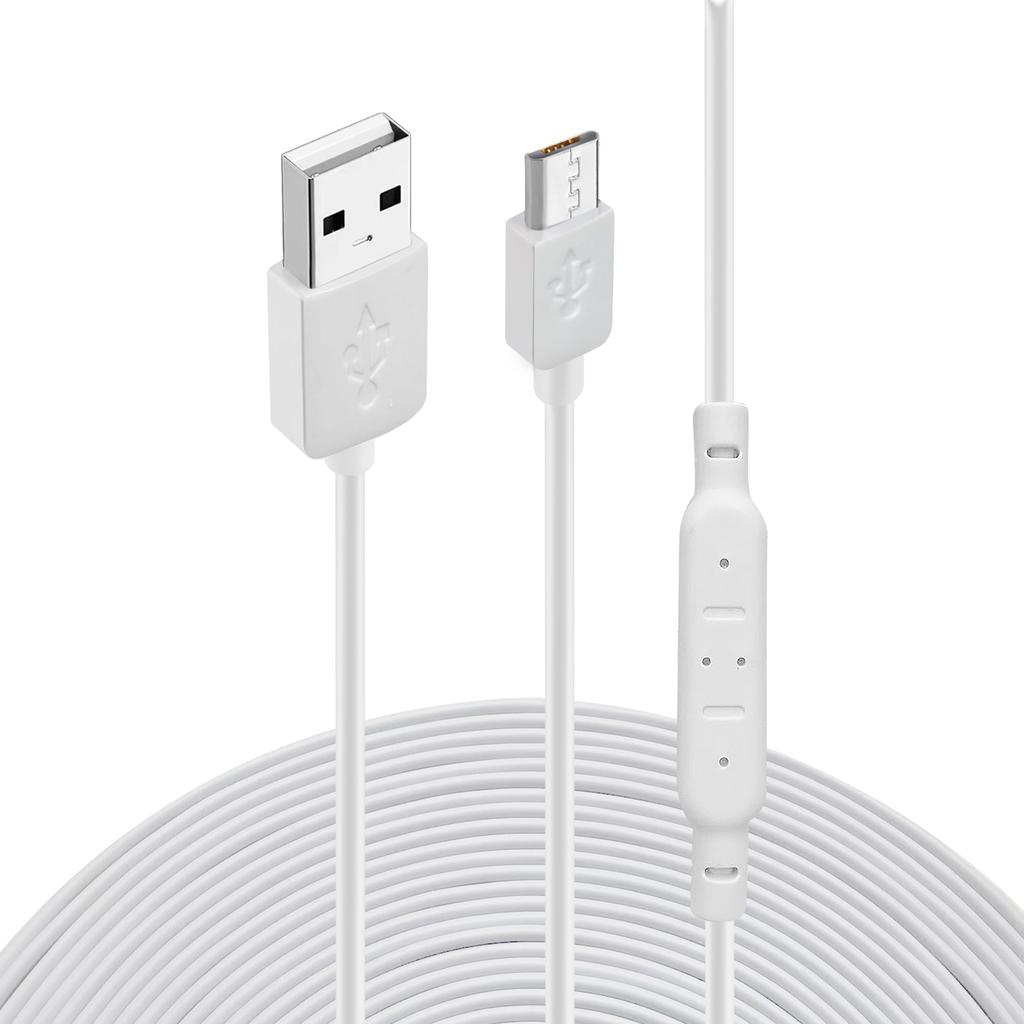Strong USB to Micro USB Charging Cord for CCTV Camera Power Supply Cable Sturdy and Easy to Use Only for Charging