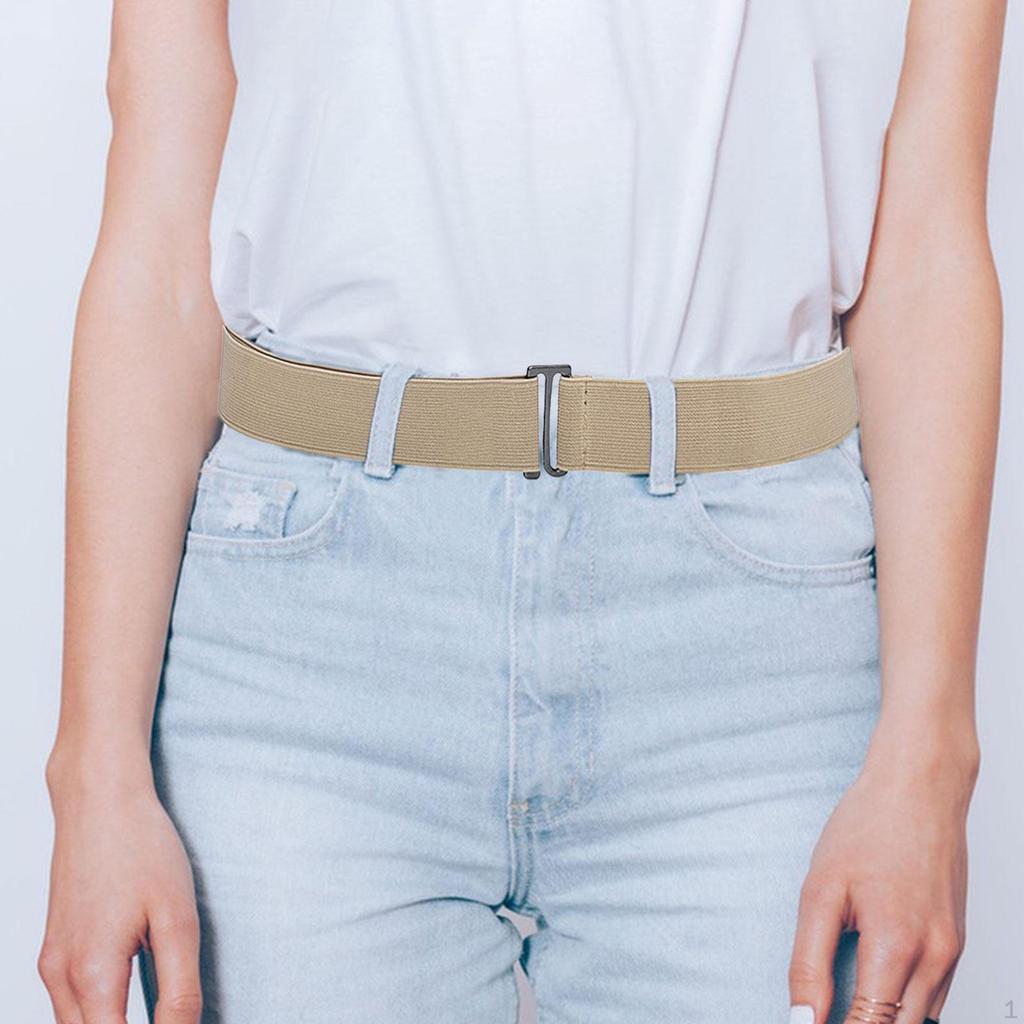 Belt for Women, Invisible Belt, Comfortable Elastic Waistband, Belts with Flat Buckle.