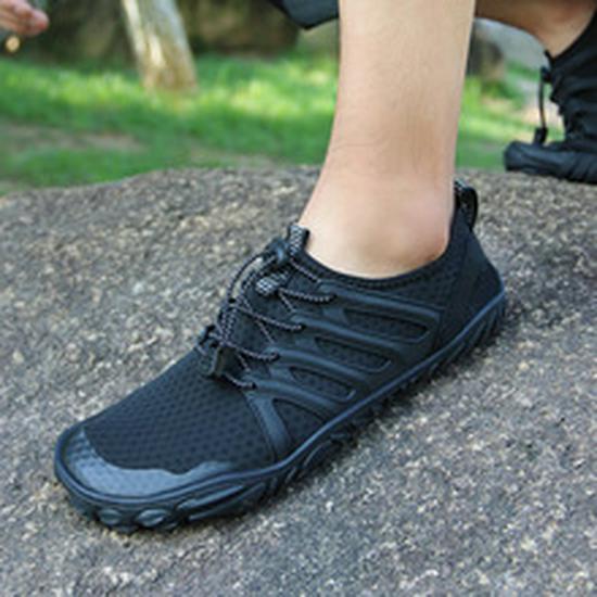 Men's Amphibious Mesh Hiking Shoes - Breathable High-Top Plus Size for Outdoor Sports & Climbing