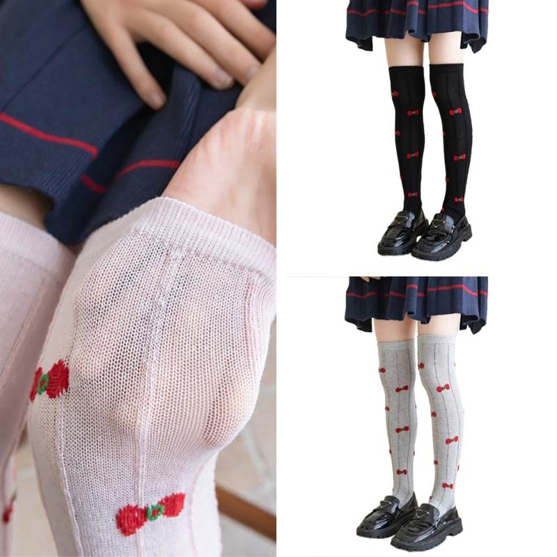 Over Knee Stockings Over Calf Socks Fashion Over Calf Socks Bowknot Children Over Knee Stockings for Girls 3-8 Year