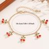 Retro Double-Layer Cherry Bracelet: European & American INS Style with Ancient Chinese Influences