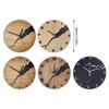 Moderne Wanduhr mit Rissmuster ohne Ticken Holz 30cm Hängeuhren für Büro Wohnzimmer Küche Schule