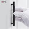Oukali Aluminum Pull Handle for Home Kitchen Door Drawer Cabinet Gold T Bar 128mm Pull Black Cabinet Knurling Pulls Customizable