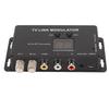 TV Link Modulator Adjustable Support PAL NTSC AV To RF Converter with USB Charge Cable for A V Source Set Top Boxes