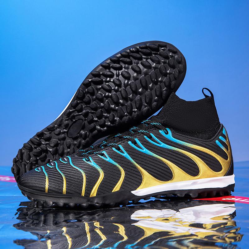 Men Match Outdoor Soccer Shoes Sport Training Long Spikes FG/TF Boys Non Slip Football Boots Cleats Indoor Futsal Comfortable